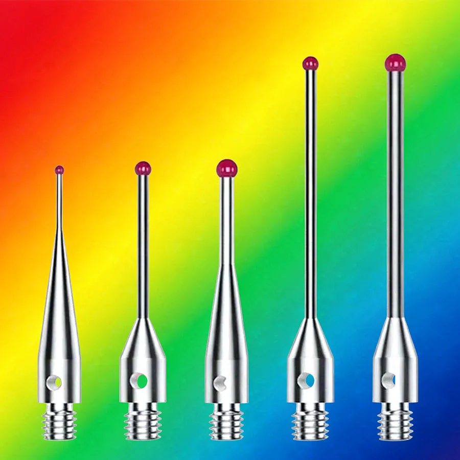 M3 Ruby Needle Probe Carbon Fiber Stainless Steel Rod CMM Coordinate Measuring Machine CNC Machine Tool Measuring Needle