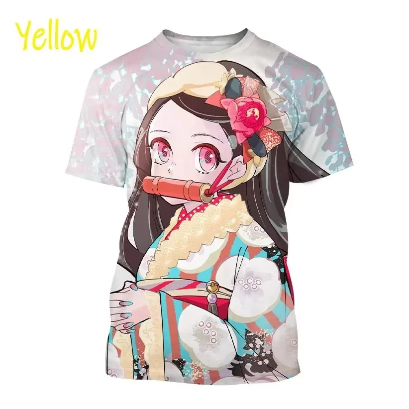 

New Anime Demon Slayer T-Shirts Kamado Nezuko 3D Print Men Women T Shirt Oversized Harajuku Tees Tops Kids Clothes Summer Tops
