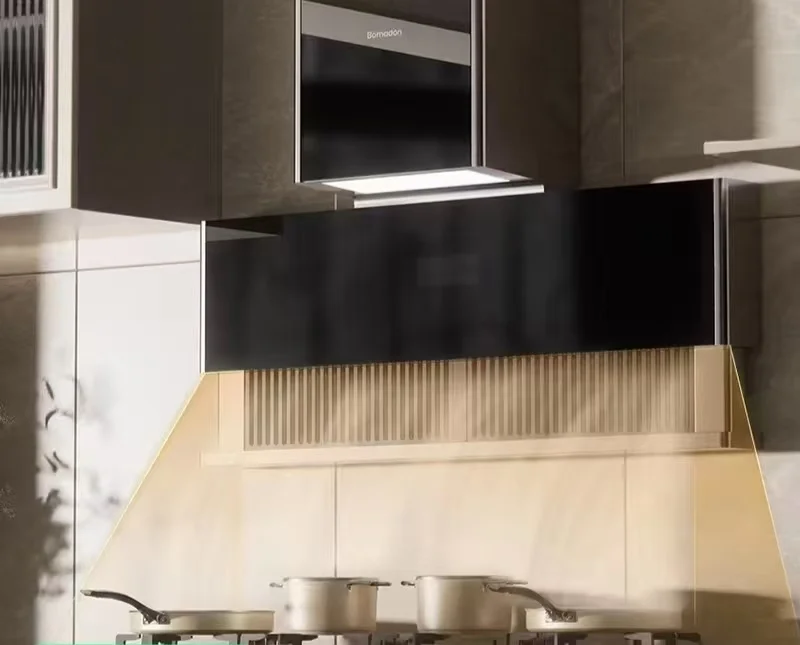 M8 120MM Widened Hidden Automatic Lifting Range Hood with Large Suction for Kitchen Household Use