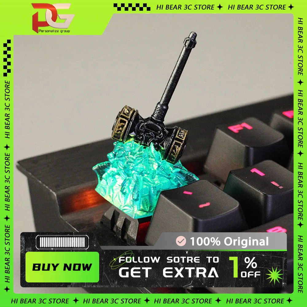 

Soul Land Kyecaps Light Transmis Resin Hand-made Keycap Mechanical Keyboard Keycaps Personalized Customized Gifts