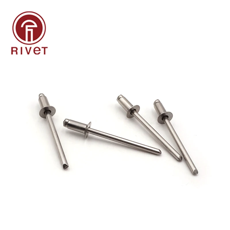 Rivets ISO 15984 M3.2M4 20/50/100/200 PCS Stainless 304 Steel Blind Rivets Open End Countersunk Head Rivets Decorative Rivets