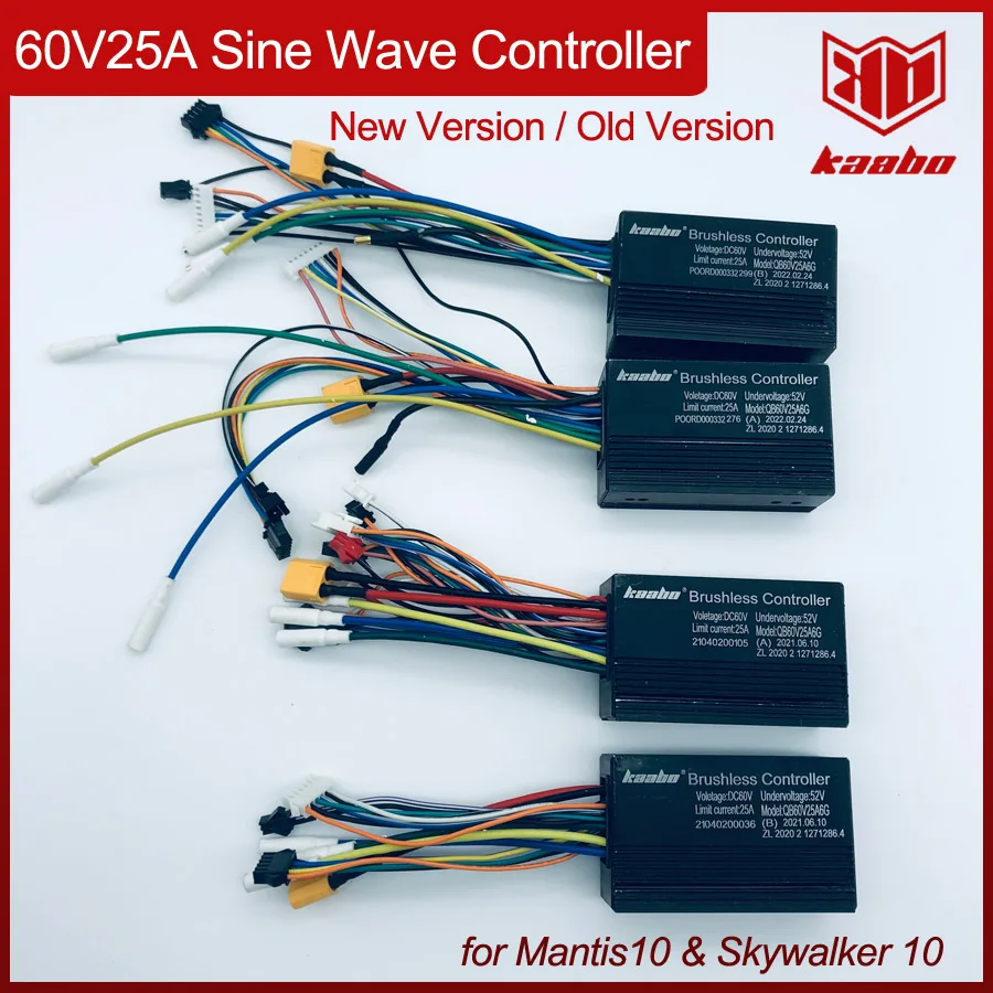 Mantis10 60V25A Controller Sine Wave 1000W*2 Hall Motor Kaabo Mantis 10inch Skywalker Electric Scooter Original Parts