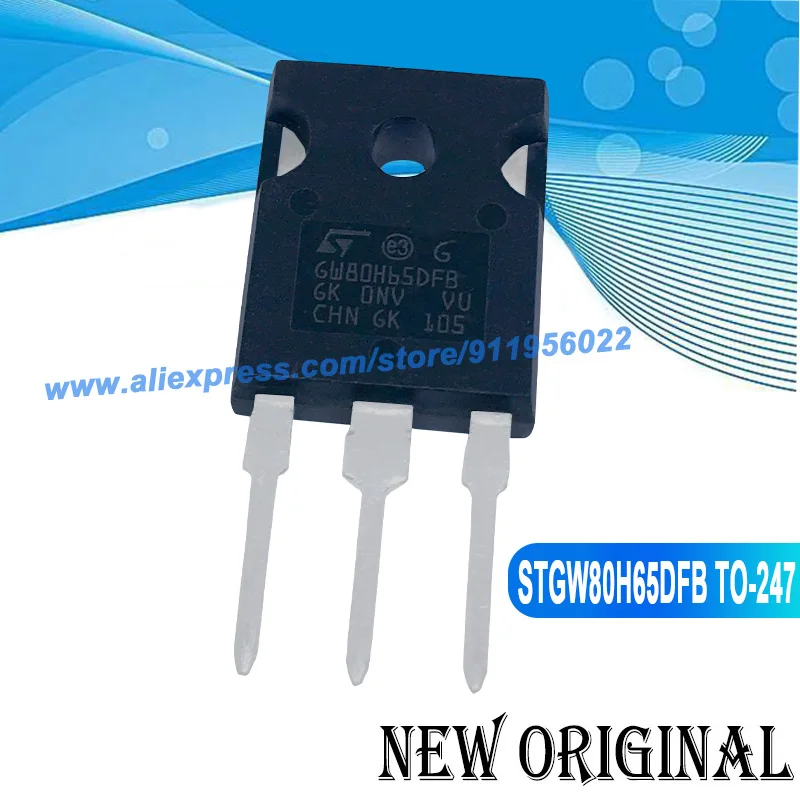 (5 Pieces) GW20H60DF STGW20H60DF 600V 20A / GW80H65DFB STGW80H65DFB 650V 120A / GWA15H120DF2 STGWA15H120DF2 1200V 15A TO-247