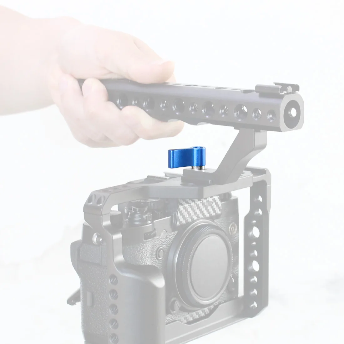 2x mini verstellbar m6 m5 1/4 Gewinde l-Typ T-Form Griff knopf Adapters ch raube für gopro für dji für insta360 dslr Foto zubehör – Detail 7