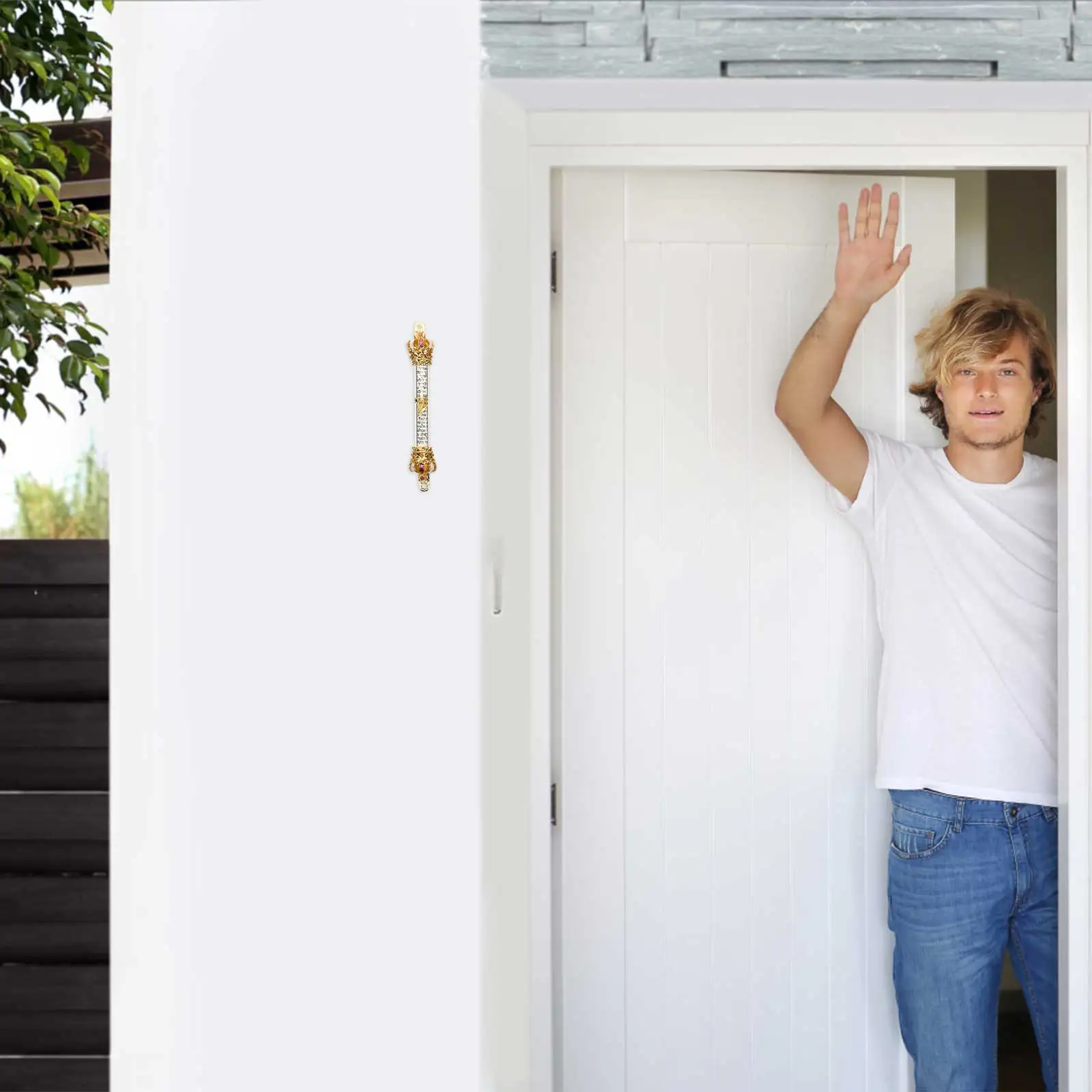 

Metal Mezuzah Door Blessing Engraved English Prayer Home Protection Smooth Surface Finish Judaica Gift Jewish Decor