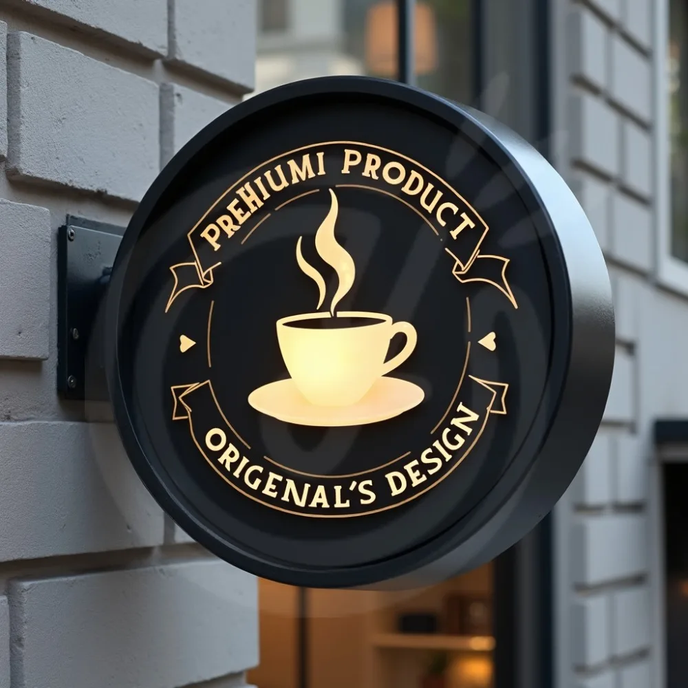 

Custom Outdoor Waterproof LED Light Box for Business Sign Acrylic Double Sided Storefront Signage Wall Mounted