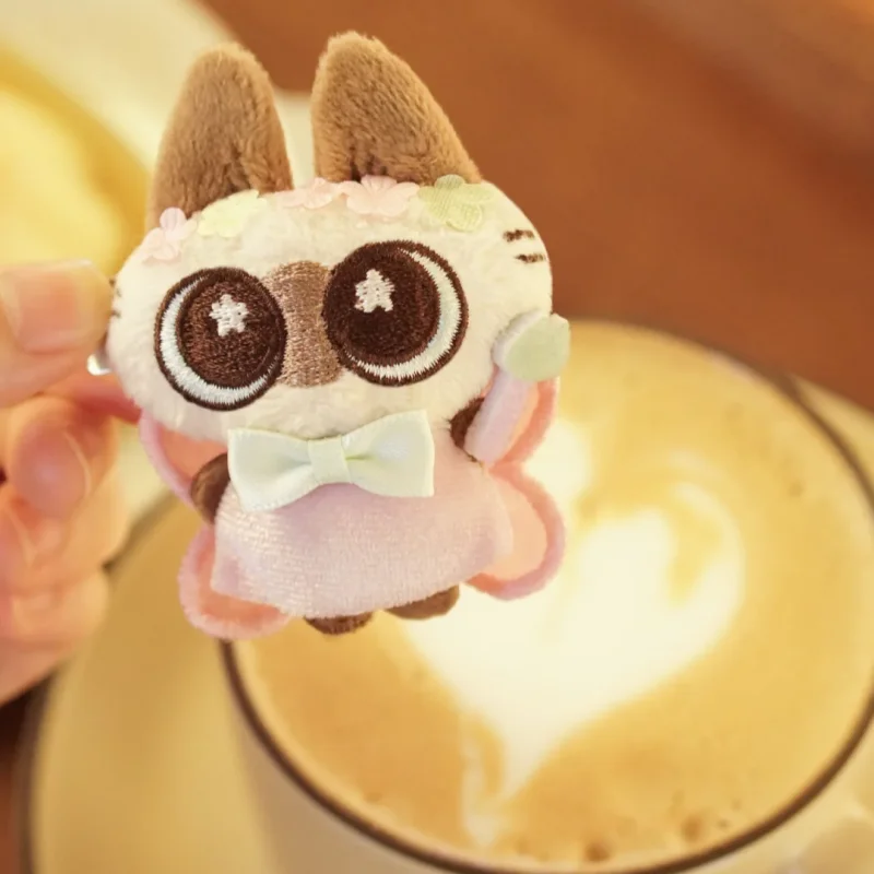 Jepit Rambut Boneka Seri Dunia Bunga Ajaib Pasta Kacang Kucing Siam Kotak Misteri Mainan Kotak Kejutan Jepit Rambut Kawaii Hadiah Ulang Tahun untuk Anak Perempuan