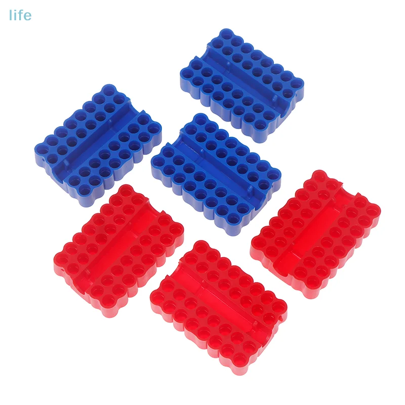 2pcs Bit Holder 32 Holes Bit Hex Shank Organiser Screwdriver Bit Holder Drill For Storage For 6.35MM Shank Storage Box