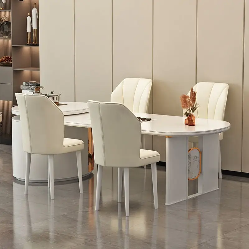 Cream style dining chair simple light luxury dining chair casual restaurant soft bag stool makeup home backrest chair