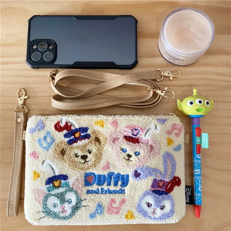 Disney New Women's Plush Crossbody Bag Luxury Brand Women's Bag Large Capacity High Quality Fashion Portable Crossbody Bag