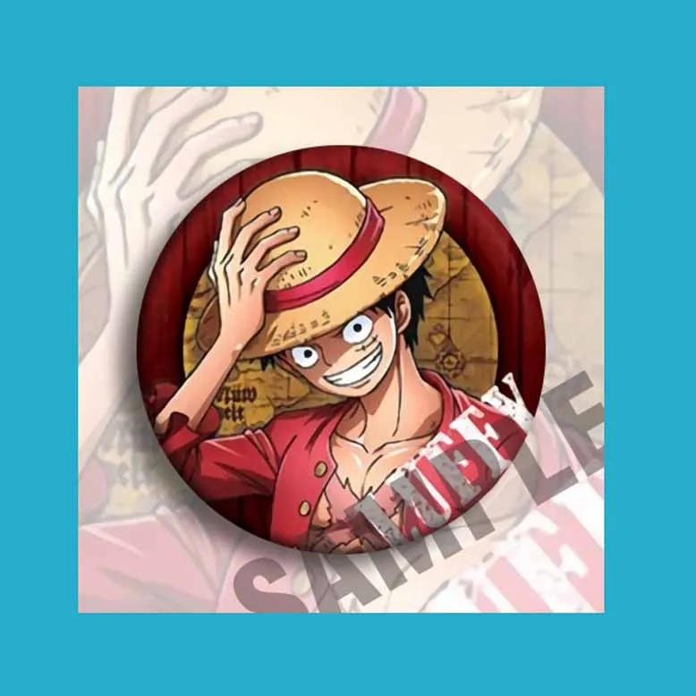 One Piece Anime Figura Spilla Distintivo Nico Robin Nami Accessori periferici Zaino Roronoa Zoro Anime Spille Distintivo Regali Giocattoli