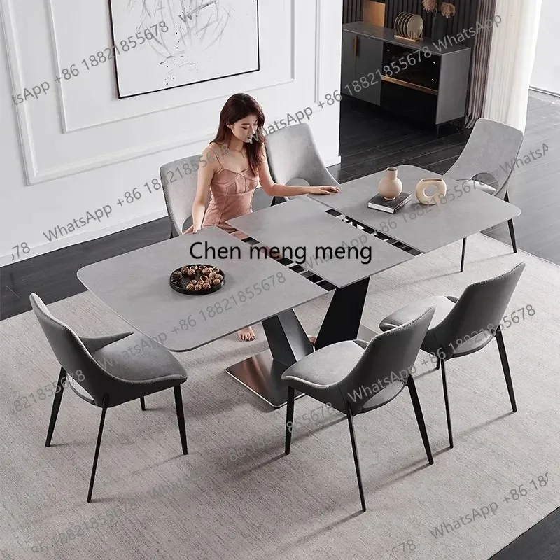 

Living Room Rectangle Dining Table Nordic Luxury Storage Marble Dining Table Household Reception Yemek Odası Setleri Furnitures