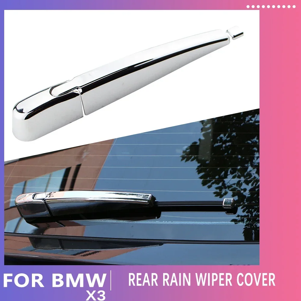 

Rear Rain Windshield Wiper Cover Trim for BMW X3 G01 2018 2019 2020 2021 2022 ABS Chrome Car Styling Accessories