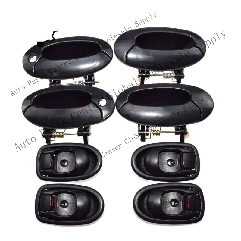 L+ 8Pcs Outside & Inside Door Handle Front Rear LH RH For Hyundai Elantra 1996-2000