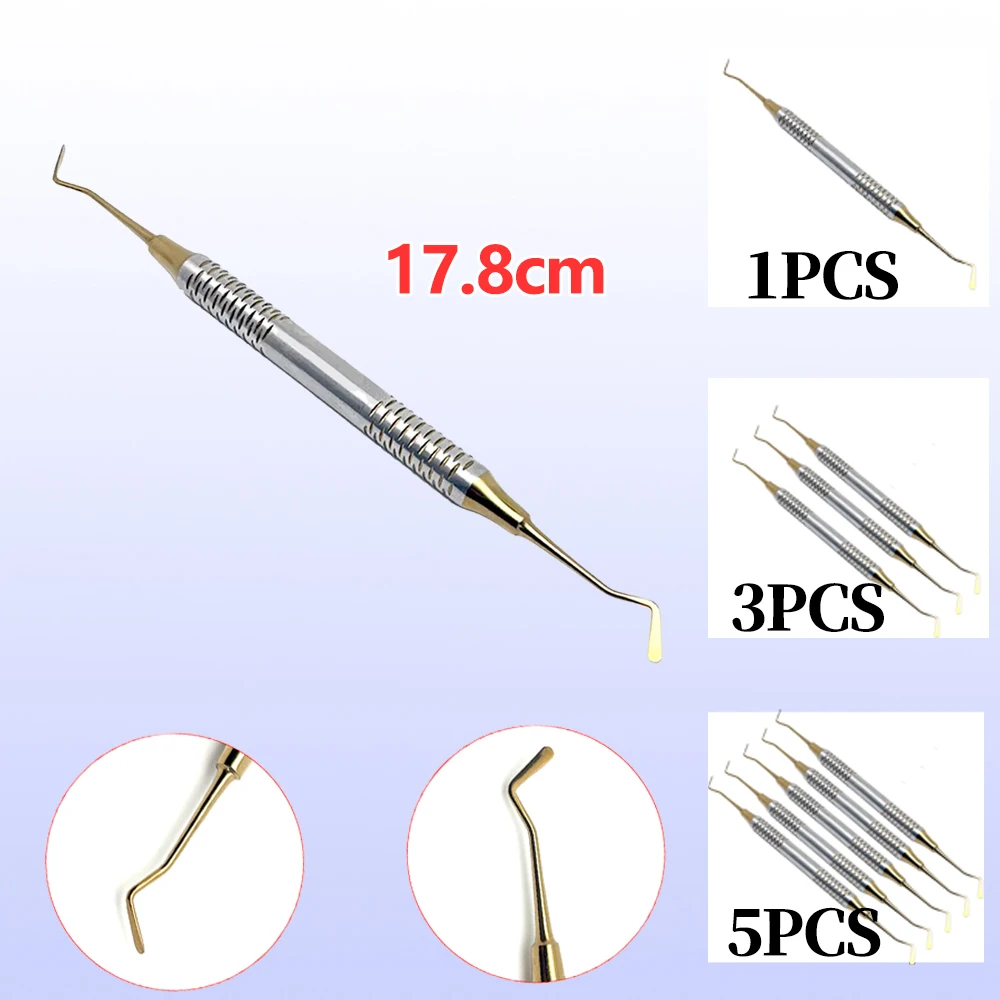

17.8CM Dental Composite Resin Filling Dental Cement Powder Filling Instrument Dentist Double-Head Restoration Instrument Tool