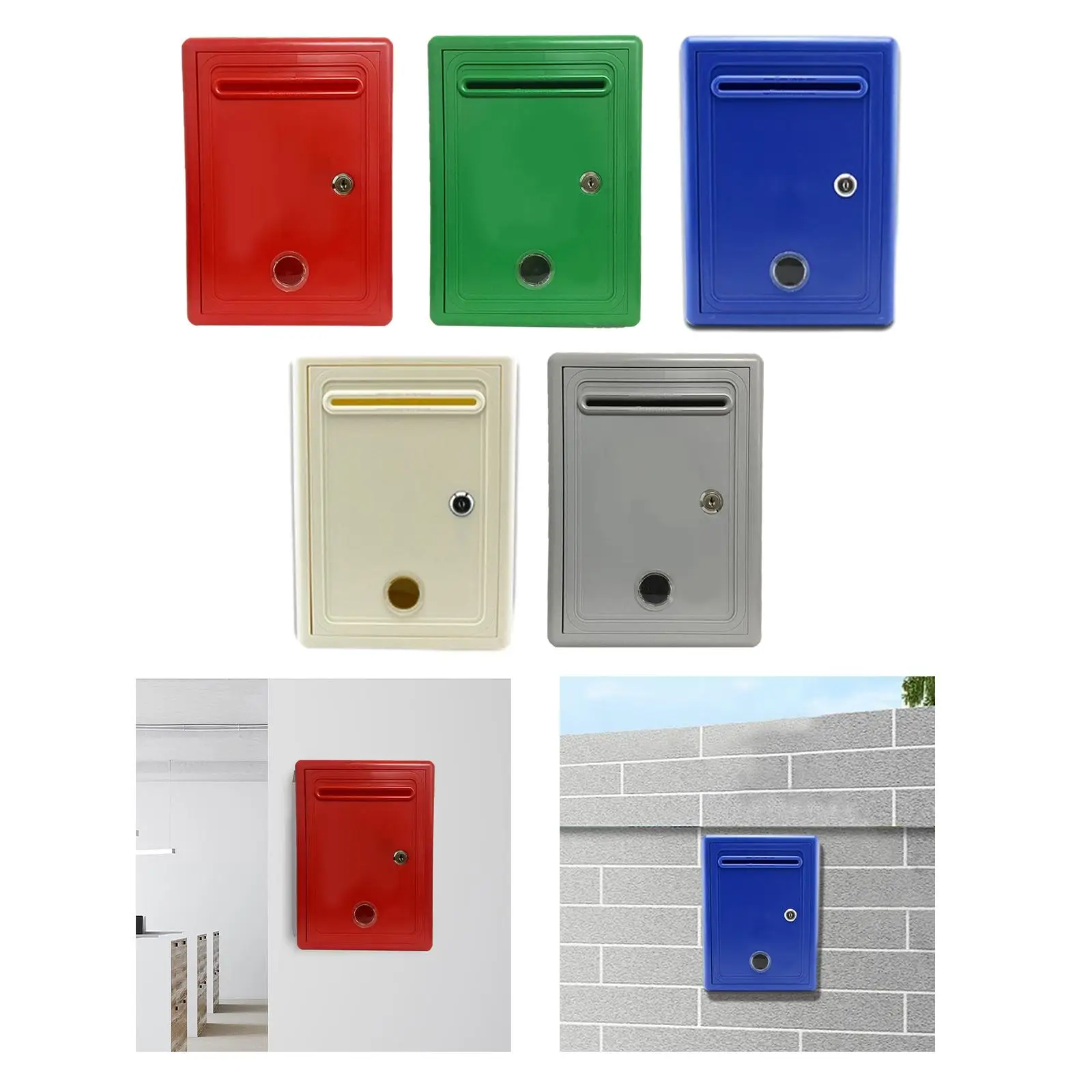 Boîte à suggestions, urne étanche, murale avec fente et verrouillage, boîte à commentaires, boîte aux lettres, boîte à don de Collection de charité