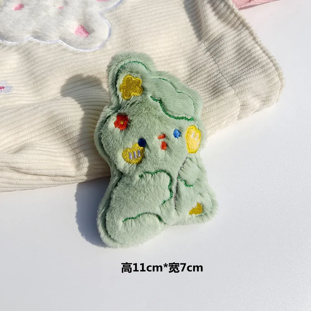 Petit porte-clés en peluche de lapin de dessin animé mignon, pendentif beurre pour enfants, sac à dos Kawaii pour filles, couple pour enfants, cadeaux de fête, nouveau, 1 pièce