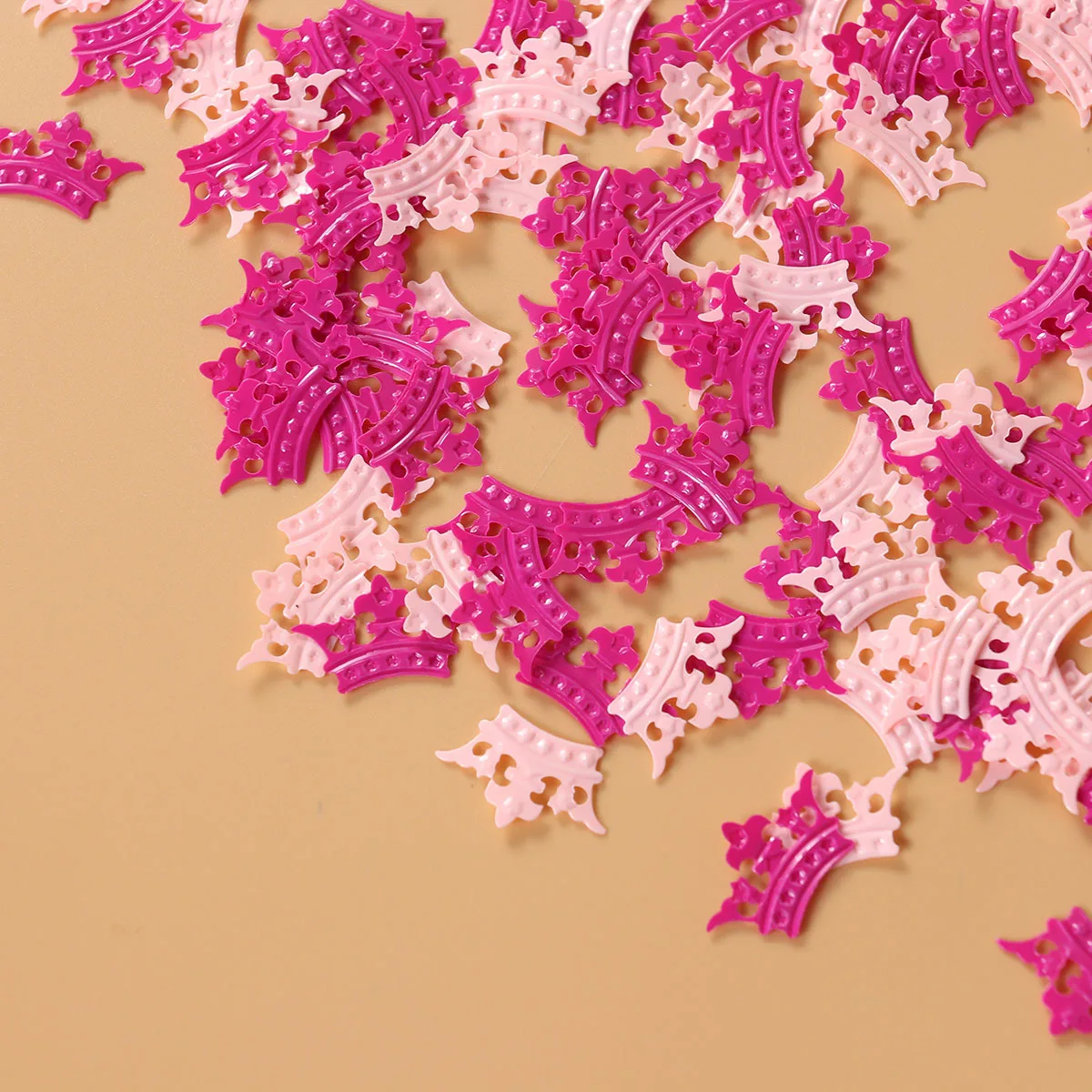 

15Pcs Pink Glitter Crown Confetti Ecofriendly Handmade for Party Wedding Birthday Decor 2cm Super Flash Confetti