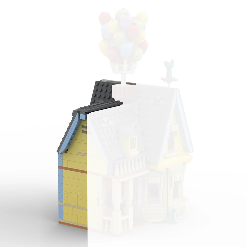 Up House-Kit de maquettes d'architecture pour enfants, jouets en briques, jouets pour enfants, cadeau d'anniversaire, construction de rêves et de nuits, modulaires d'addition, cabane de cour, MOC, 43217