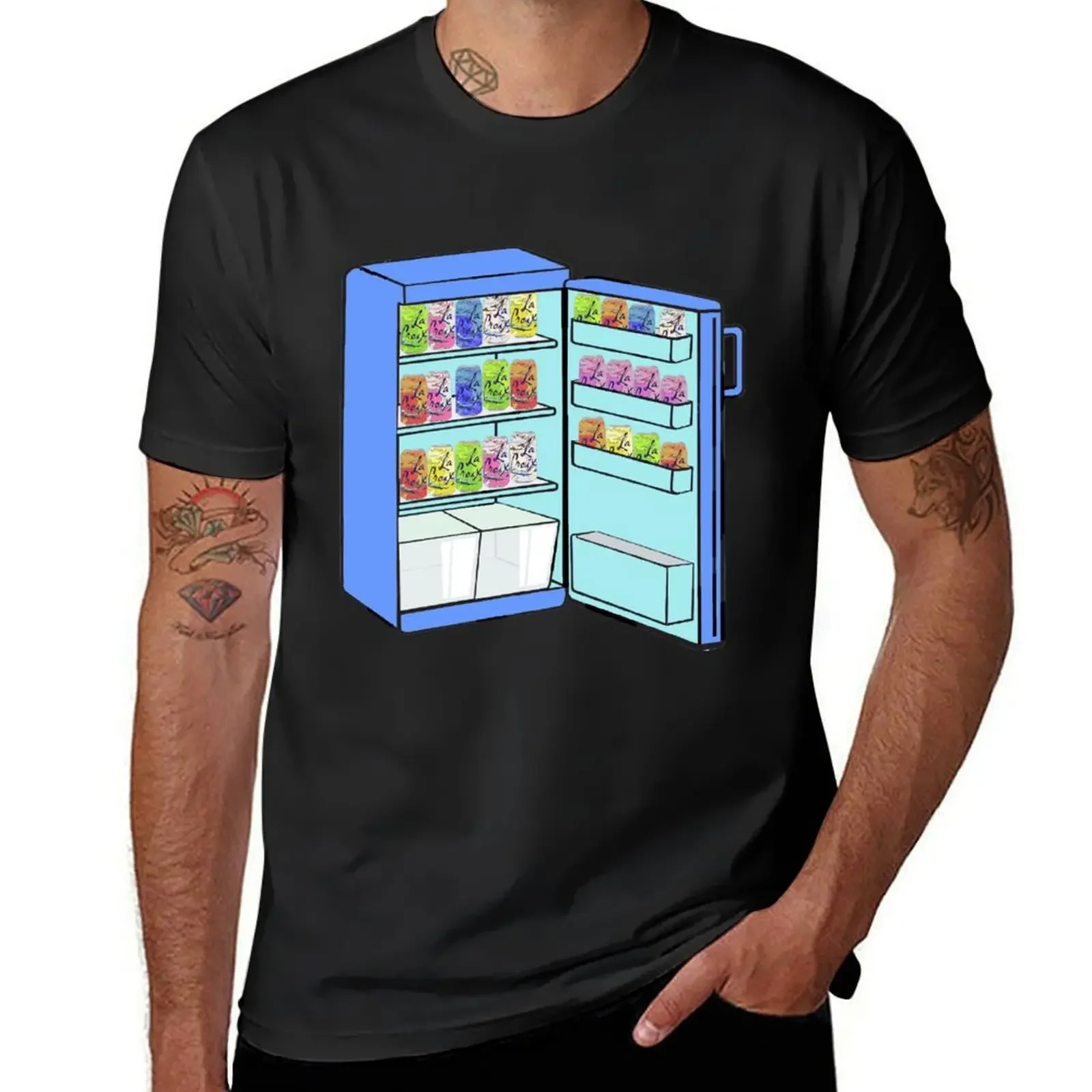 Fridge Full of Happiness T-Shirt street wear customs big and tall t shirts for men