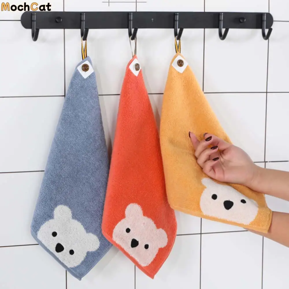 

Bath Soft Cartoon Bear Children Kids Newborn Handkerchief Saliva Towels Wipe Towels Face Towel