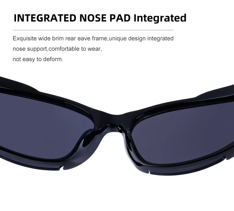 Neue y2k Sport Punk Sonnenbrille Frauen Männer Luxusmarke Mode Retro 2000's Brillen Vintage Steampunk Sonnenbrille Sonnenbrille uv400 – Detail 13