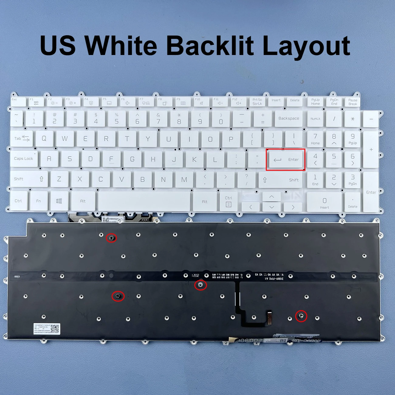 

US/UK Backlit Keyboard For LG Gram 17Z90P 17Z90P-G 17Z90P-K 17Z90P-N .APB7U1 17Z90P-N.APS5U1 17Z90P-K.AAB8U1 17Z95P