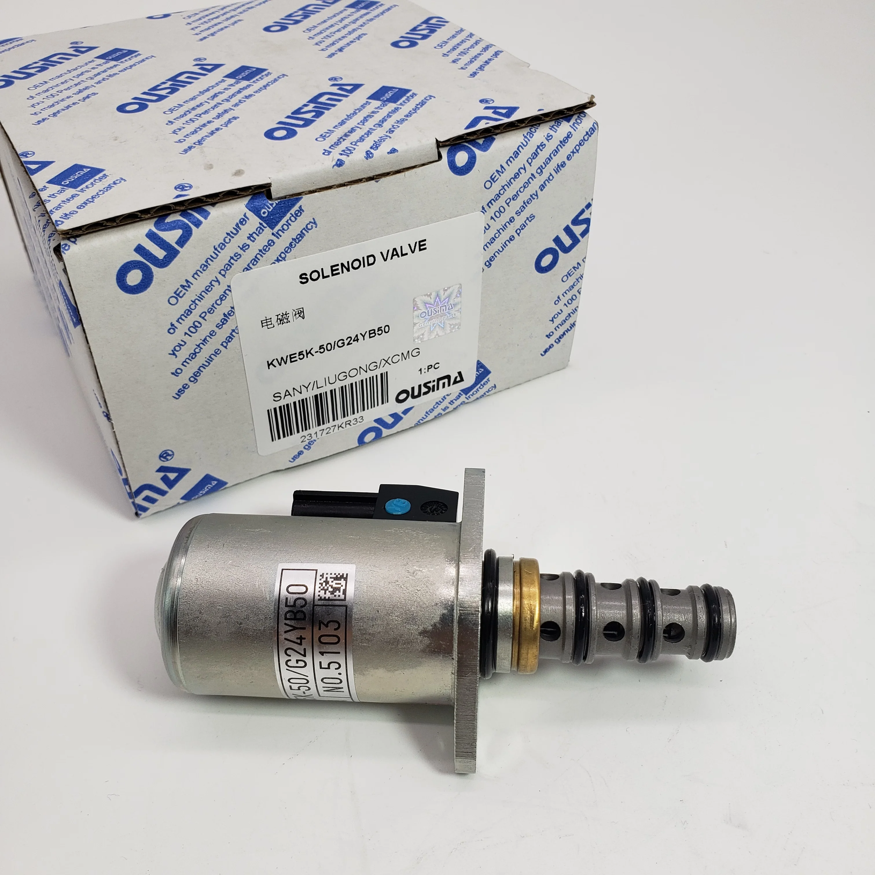 

Excavator Sany Liugong Solenoid Valve KWE5K-50/G24YB50