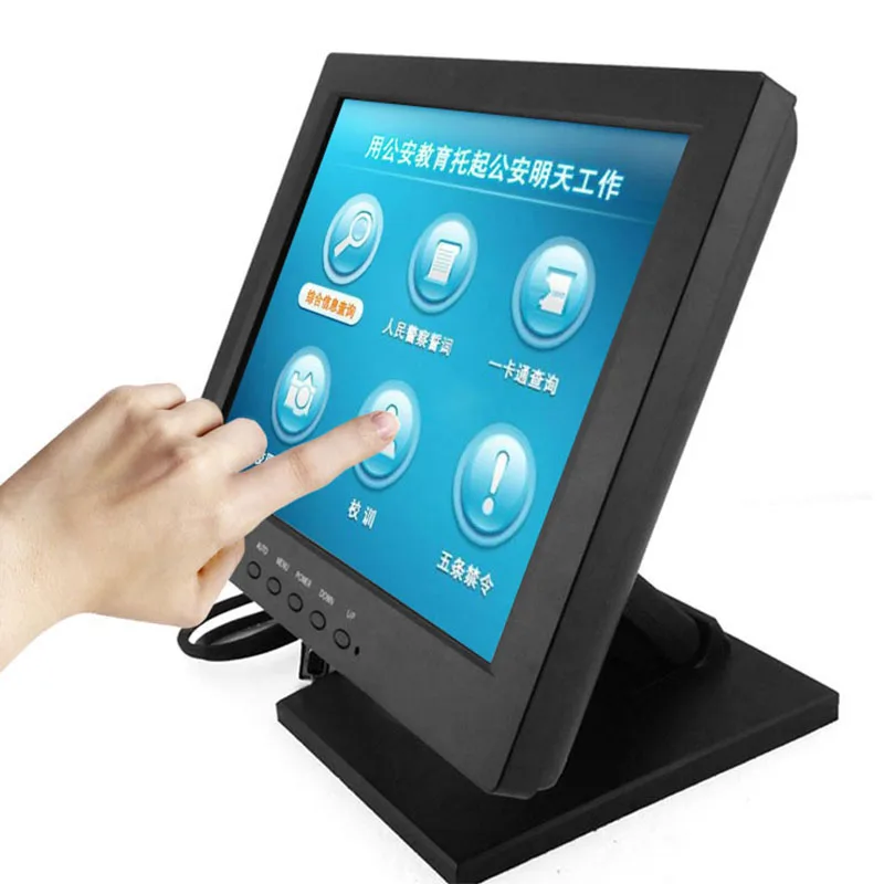 10.4 Inch Capacitive Touch Screens Monitors Flat Screen Frameless waterproof Monit POS System For Hotel