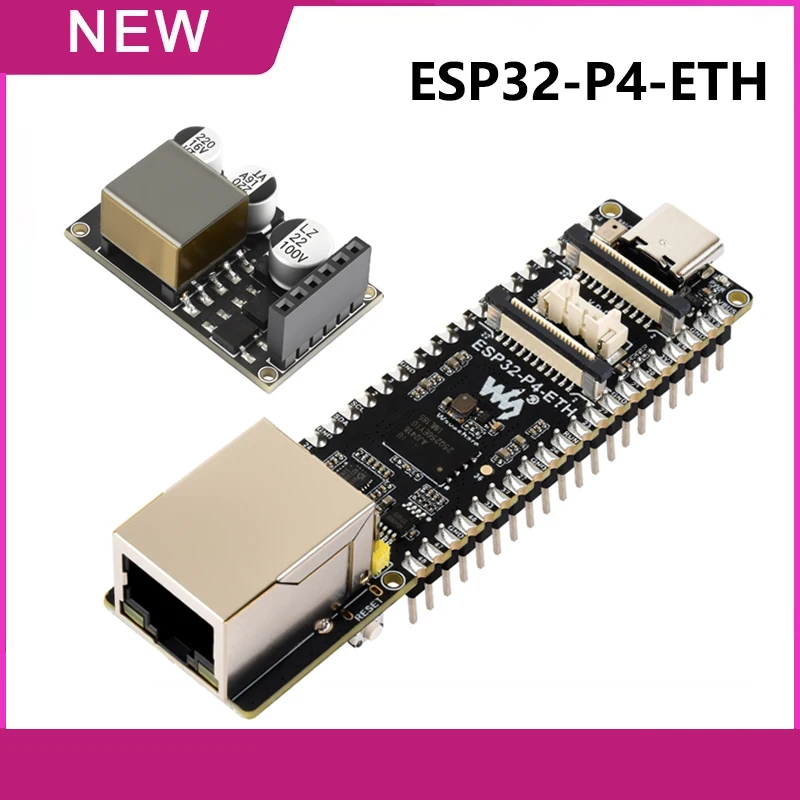 【セール中】Waveshare ESP32-P4-ETH ESP32-P4 開発ボード ESP32-P4 POE RJ45 の高性能