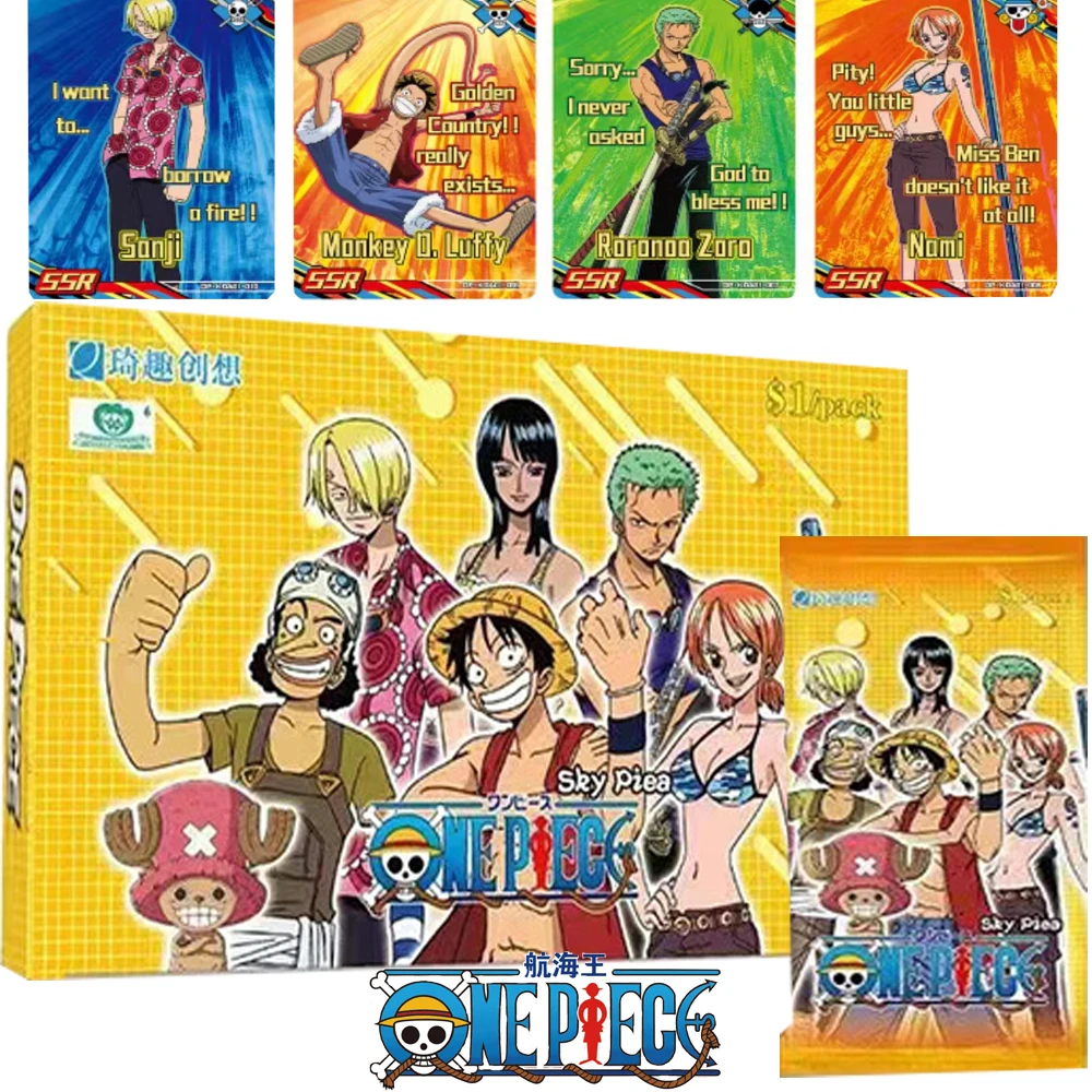 One Piece English Version Cards Collection for Boys and Girls Classic Japanese Anime Character Images Luffy Cards Christmas Gift