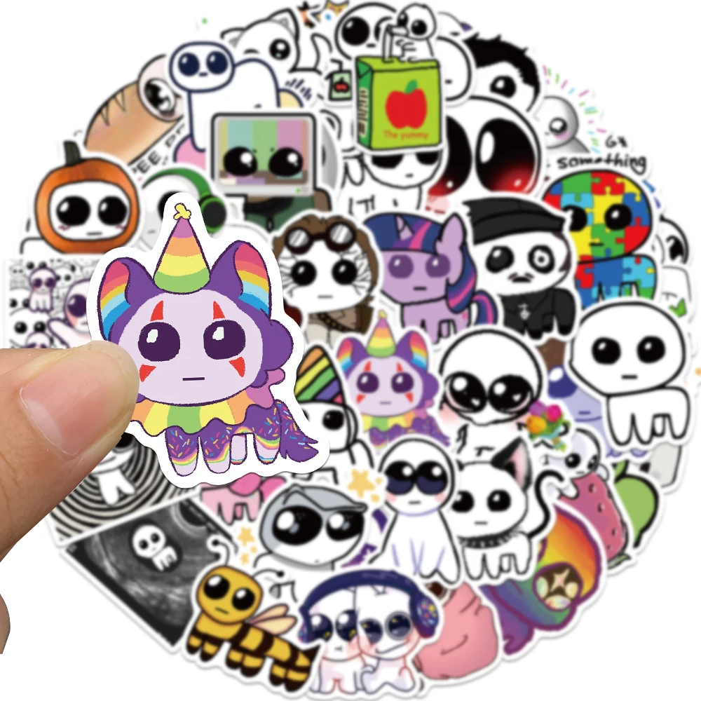 50pcs Animal TBH Autism Creature Yippies Stickers Catoon Waterproof Graffiti Vinyl Decals Phone Laptop Trunk Toy Kids Gifts