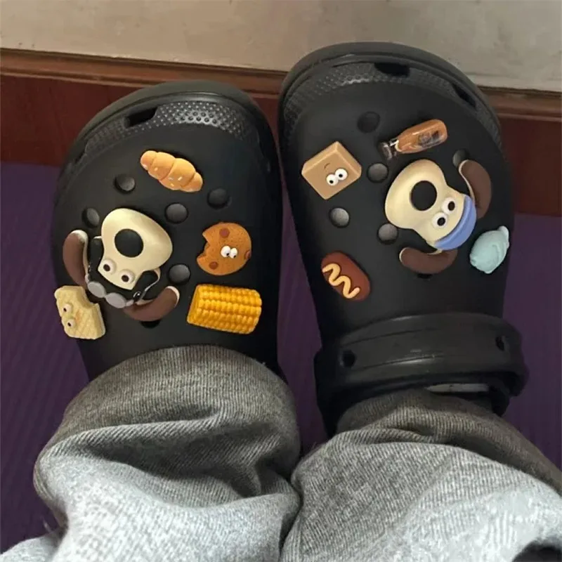 1 Set Cute Dogs Shoes Accessories Boys Girls Sandals Garden Shoe Buckle Decorations Fit Charm image 3