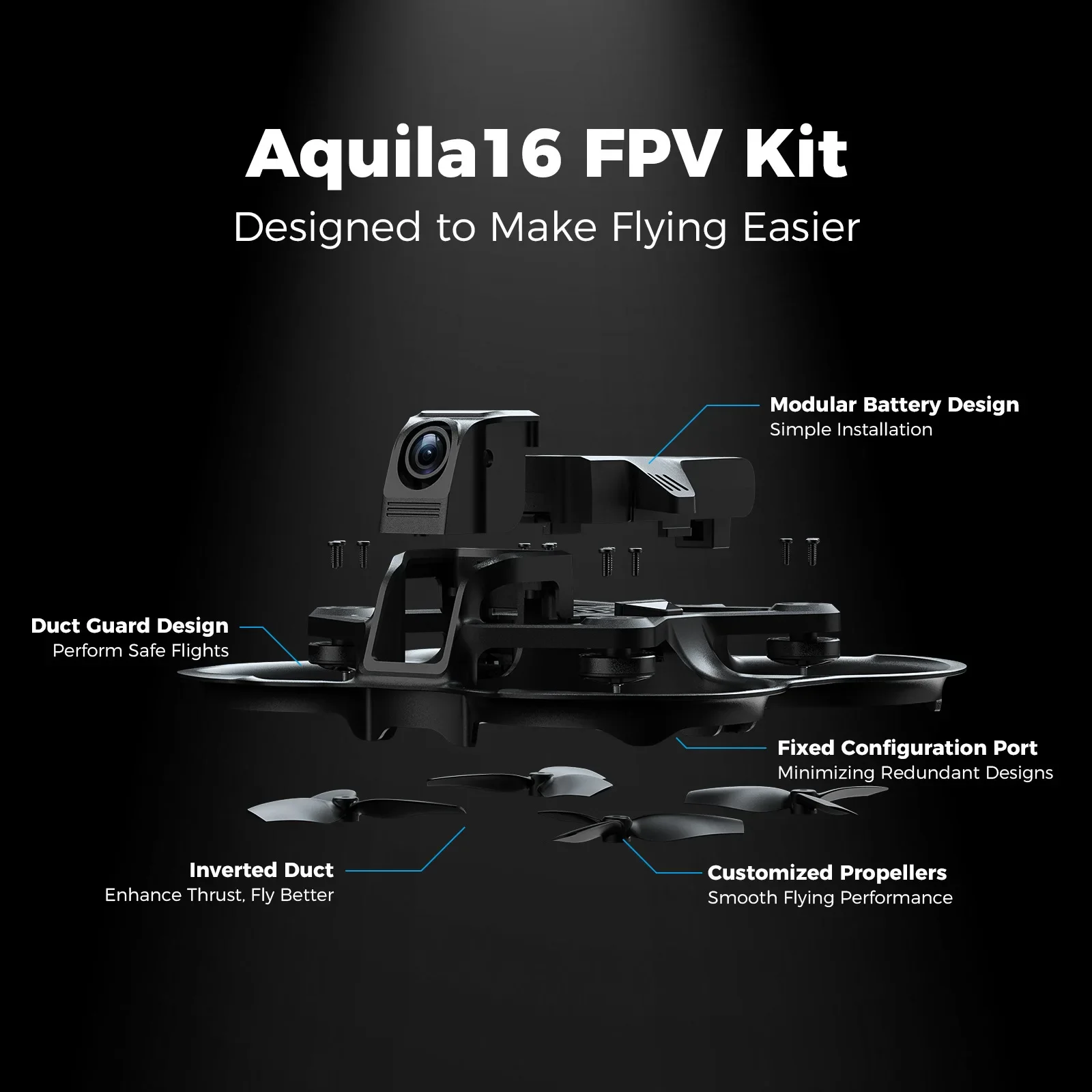 New Fpv Crossing Machine Diy Betafpv Aquila16 Fpv Kit Exclusive Battery Perform Lmmersive Fpv Flights 8 Minutes 200 Meter Gift