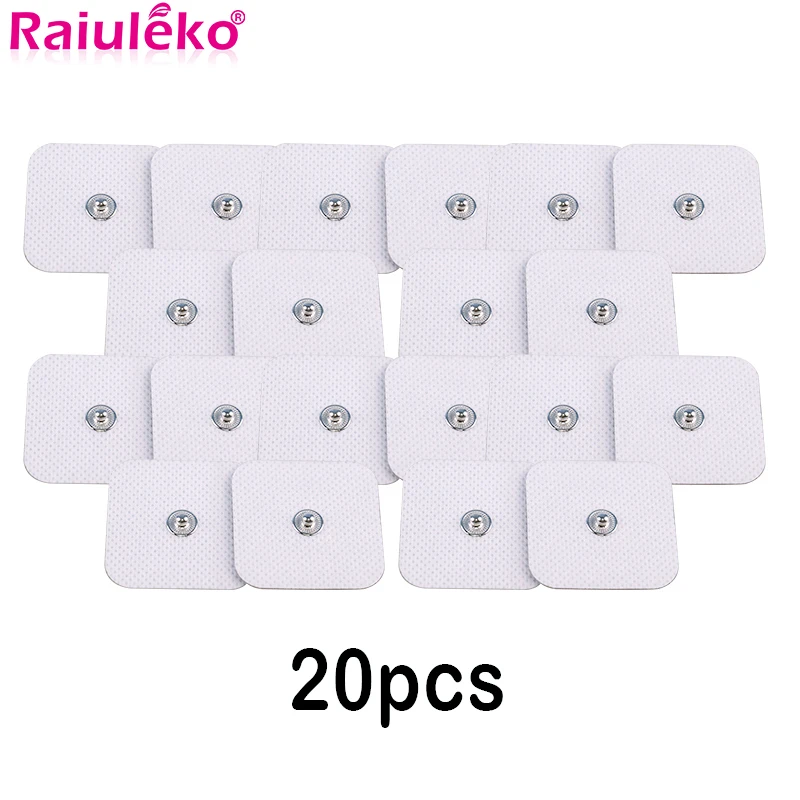 10/20PCS White Electrode Pads Digital for Tens Acupuncture Frequency Digital Therapy Machine Massager Slimming Massager Patch