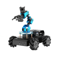 ROS AI Visual 6 Dof Robot Arm Car with Servo Control FPV Camera Palletizing Python Robot Car for Raspberry Pi 4B/5 Robot DIY Kit