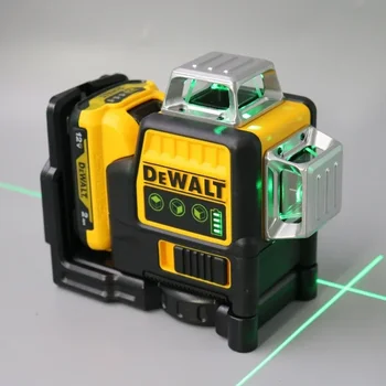 DEWALT Laserniveau groen licht 360 graden 360 graden 12 V Lithiumbatterij surround draadniveau DW089LG aan drie zijden Buiten