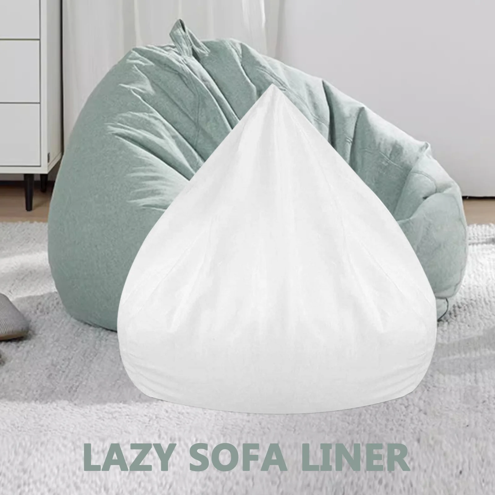 

Lazy Sofa Liner Replacement Minimalist Design Easy Clean Soft Sofa Liner For Bean Bag Chair Couch Seat Household Decor