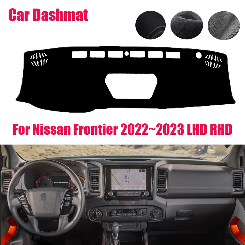 Cubierta para salpicadero de coche para Nissan Frontier 2022 ~ 2023 LHD RHD, alfombrilla para salpicadero, parasol, alfombras Anti-UV, accesorios para coche, alfombrilla antideslizante para salpicadero