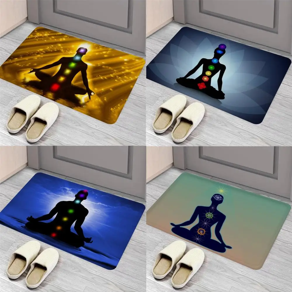 

Meditation Seven Chakra Yoga Floor Mat Entrance Door Mat Nordic Style Home Doormat Bathroom-Toilet Mats Bedroom Hotel Decor Mat