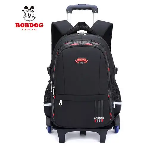 Rolling Backpack School Trolley Bag for Teenagers boys  6 Wheels& 2 Wheels for Middle School Schoolbag With Wheels Trolley Bags