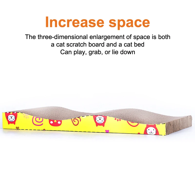 Creative Cat Scratching Board Toys Corrugated Cardboard Pads Grinding Nails Interactive Protection Furniture Pet Supplies