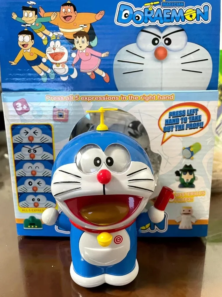 Pokonyan Doraemon Model Kit Spirits Expression Transform Action Figures Robot Toy Children Boy Birthday Collection Kawaii Gift