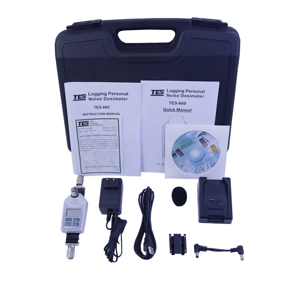 

TES-660 Micro Noise Dosimeter(Badge Type) Personal Sound Exposure Meters Sound Level Meter Decibel Meter
