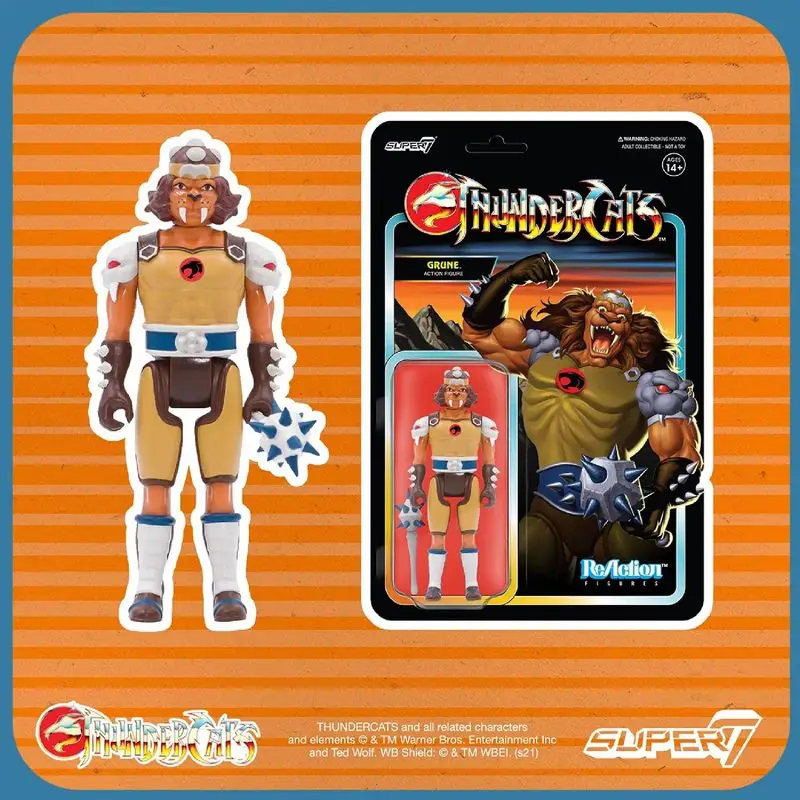 

In Stock Super7 Thunderbolt Cat Series 2 Grune Sdcc Limited Edition Action Figure Model Toys Gifts