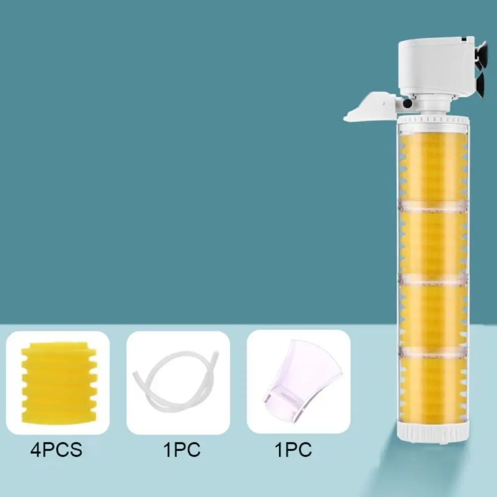 Бесшумный аквариумный фильтр со встроенным съемным сборщиком рыбьих отходов, погружной пластиковый фильтр-коллектор для рыбьих экскрементов