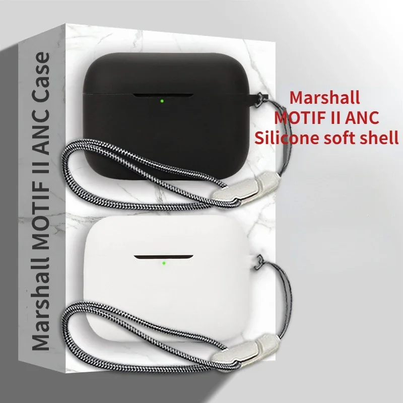 For Marshall MOTIF II ANC Case Silicone Soft Case Protective Cover