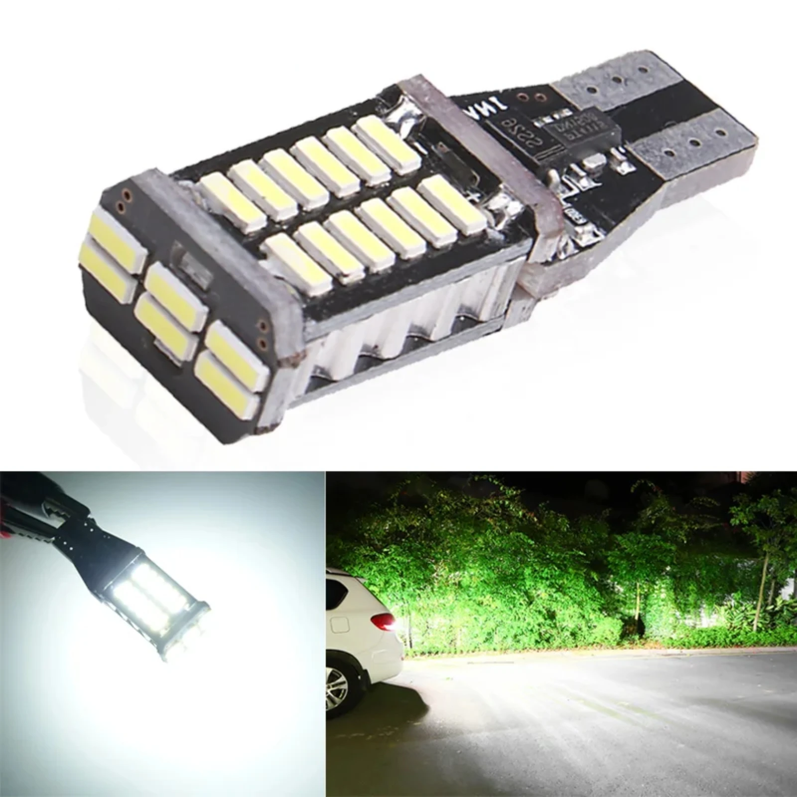

2 шт., задние фонари T15 W16W, 920, 921, 912, Canbus 4014, 30SMD