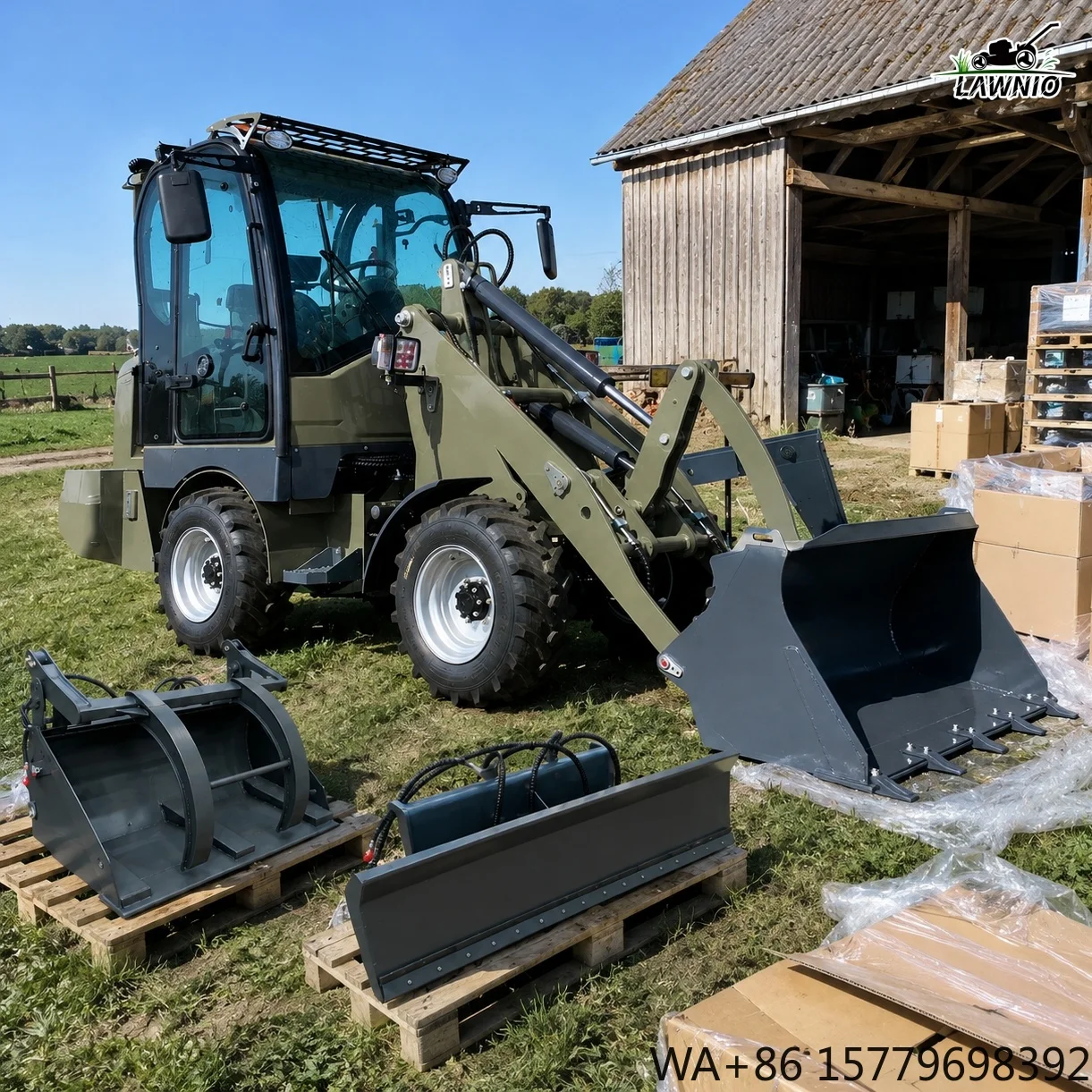 In Stock Mini Loader  Maintenance-Free Lead-Acid Battery Multi Purpose Operation for Port Terminal Electric Loader