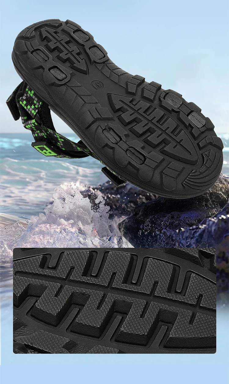 Kinder Casual Flache Sandalen Jungen Sommer Strandschuhe Atmungsaktive Offene Zehen Rutschfeste Kinder-Laufschuhe – Detail 10